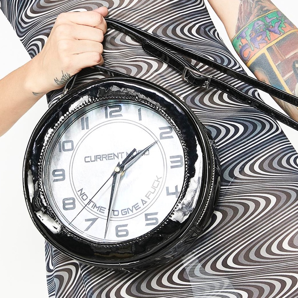 Current Mood Wasted Hours Clock Purse